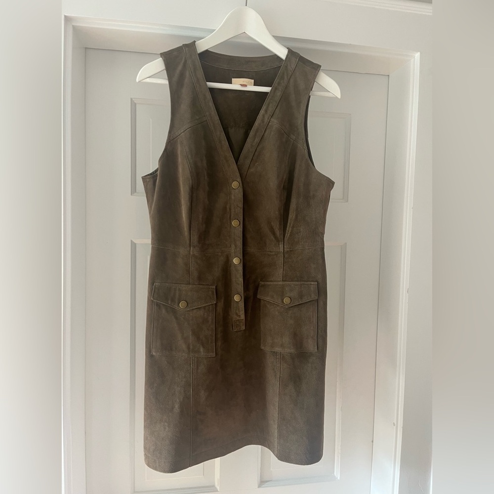 Pilcro leather dress